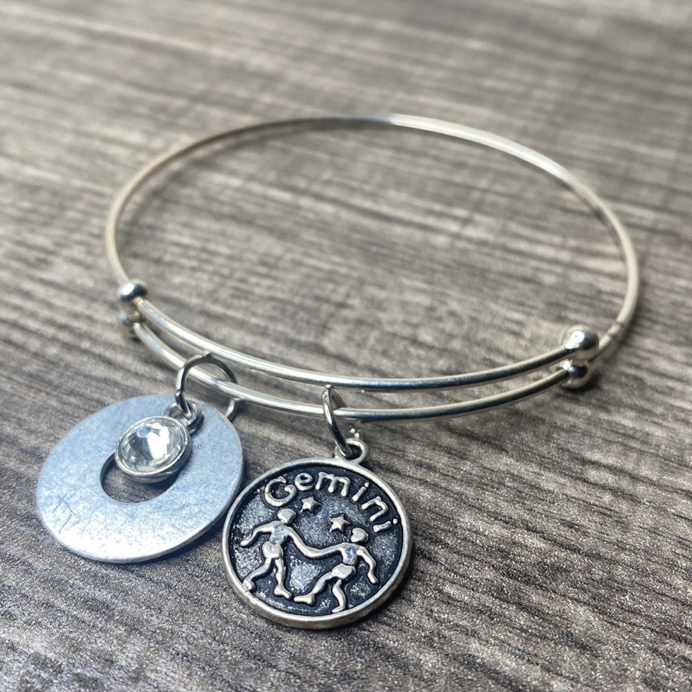 Gemini charm bracelet